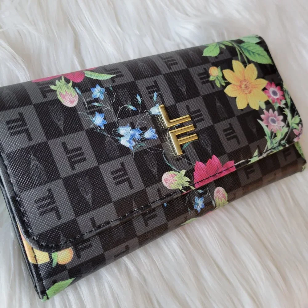 London Fog Floral Flap Wallet